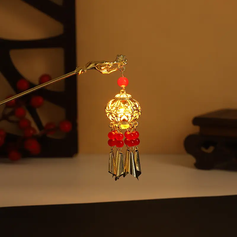 Luminous Antique Tassel Hairpin for Women