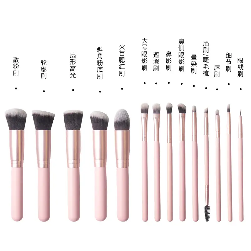5-Piece Makeup Brush Set for Blending & Contouring