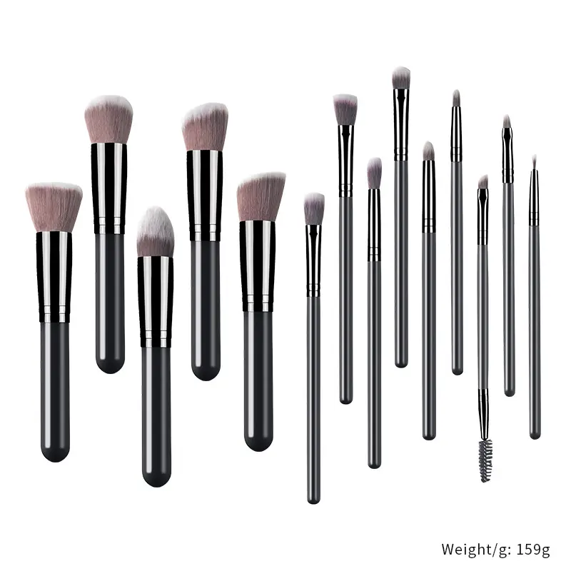 5-Piece Makeup Brush Set for Blending & Contouring