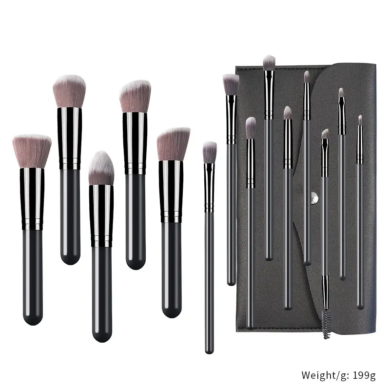5-Piece Makeup Brush Set for Blending & Contouring