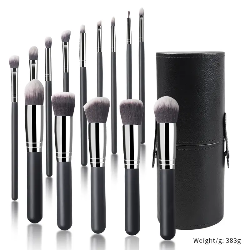 5-Piece Makeup Brush Set for Blending & Contouring