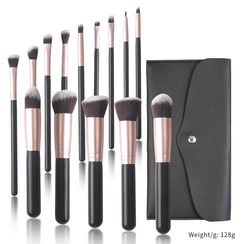5-Piece Makeup Brush Set for Blending & Contouring
