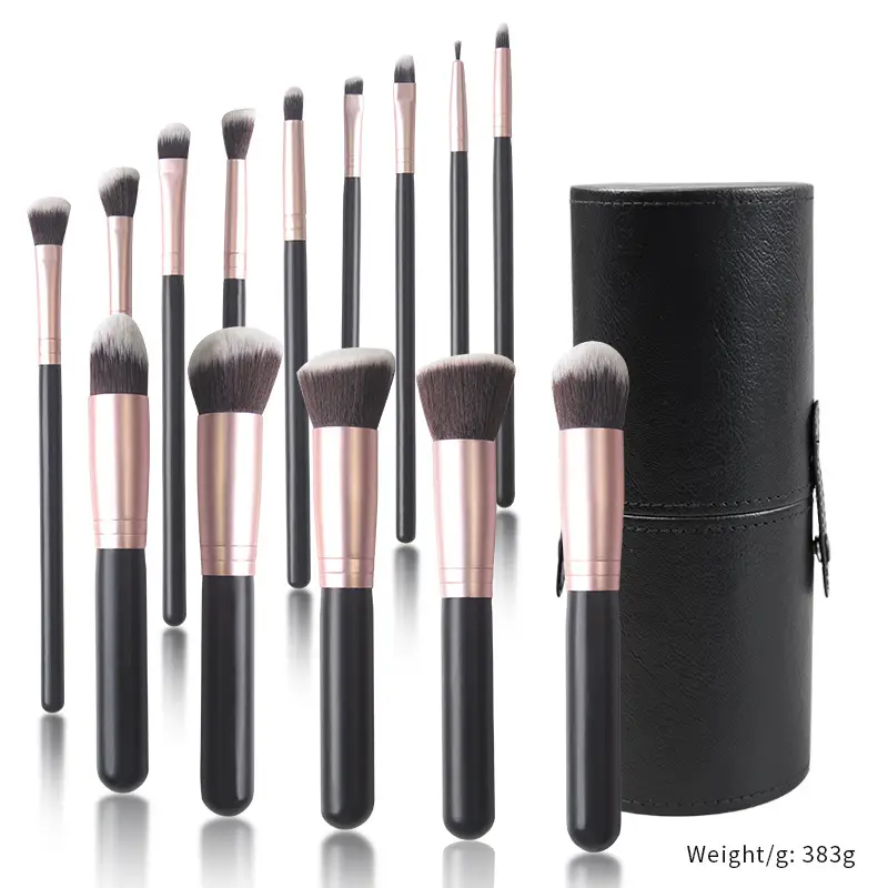 5-Piece Makeup Brush Set for Blending & Contouring