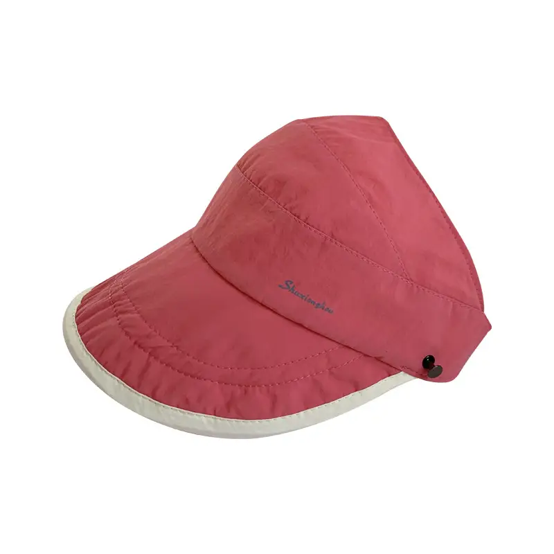 Women Duck Tongue Sunshade Red Beige - Image 11