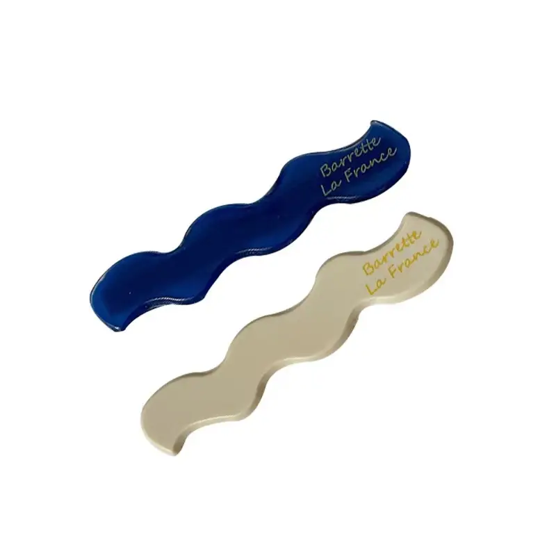 Blue & White Duckbill Hair Clip for Women