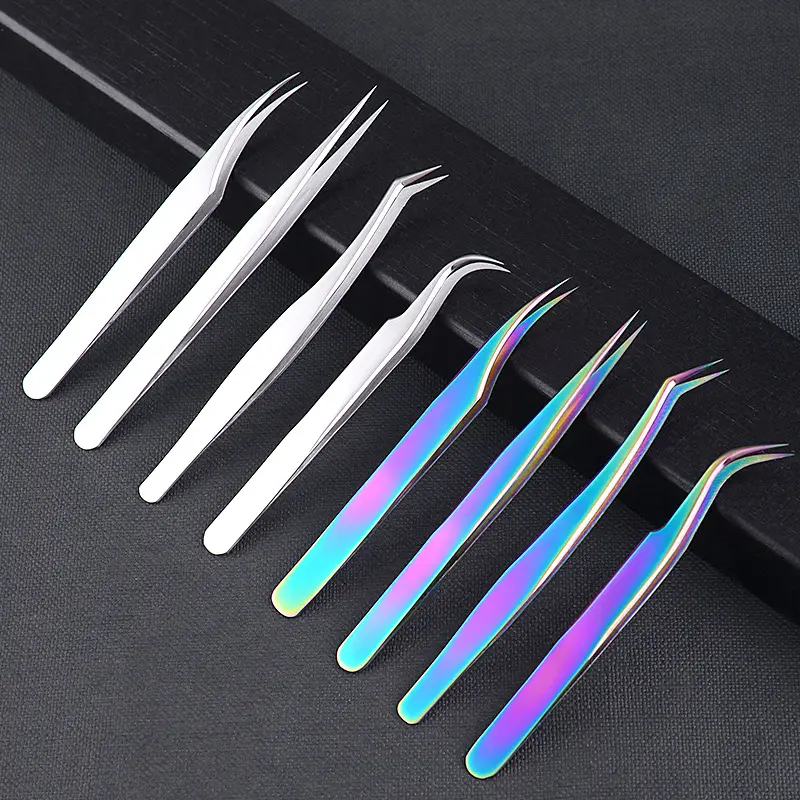 Stainless Steel False Eyelash Tweezers 13.5cm - Image 34