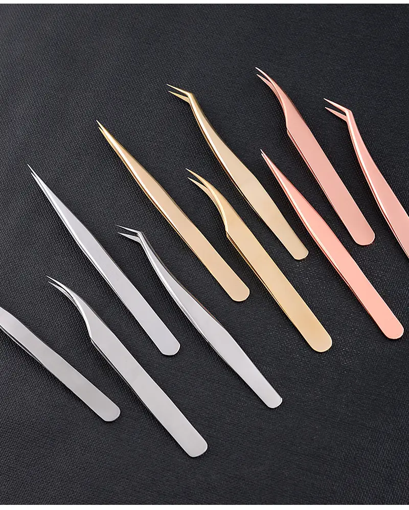 Stainless Steel False Eyelash Tweezers 13.5cm — feature 19