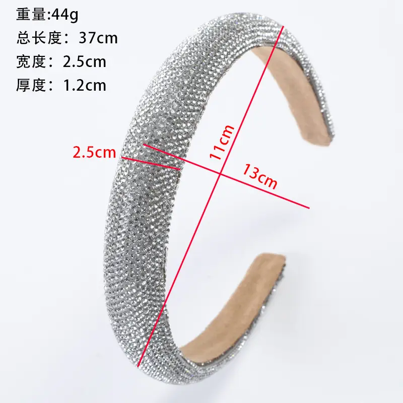 Shiny Rhinestone Headband for Women Men — feature 4