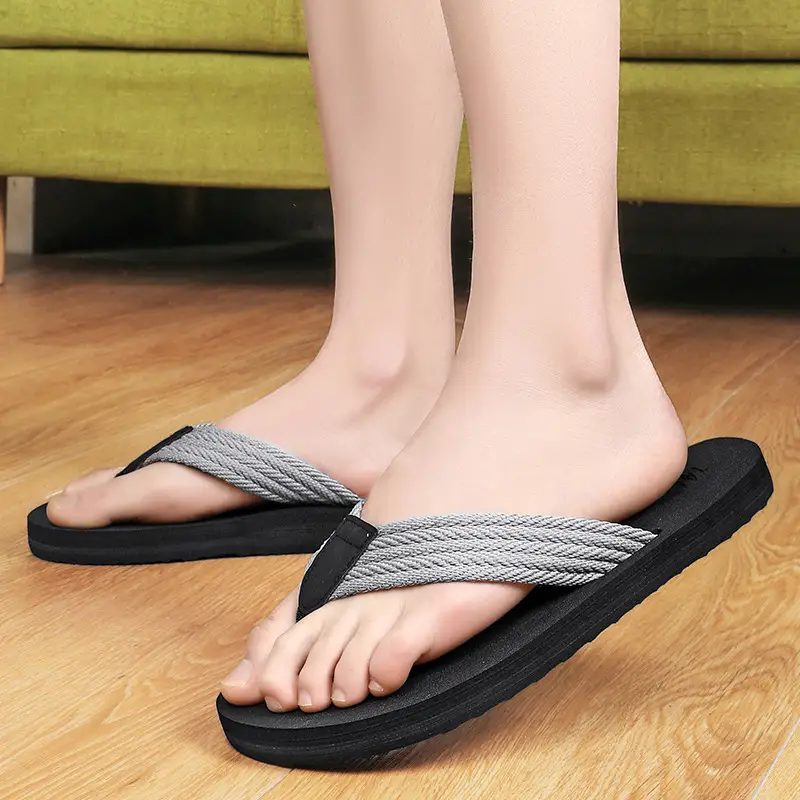 Summer men's plus size 45 flip flops 46 breathable beach shoes 47 non-slip 48 breathable sandals 49 plus size widened 50 - Image 7