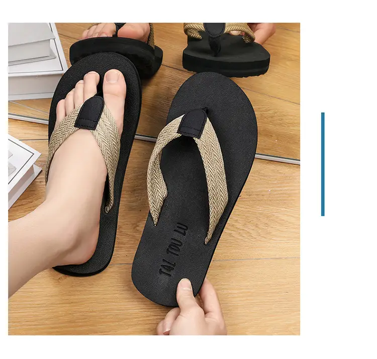 Summer men's plus size 45 flip flops 46 breathable beach shoes 47 non-slip 48 breathable sandals 49 plus size widened 50 — feature 10
