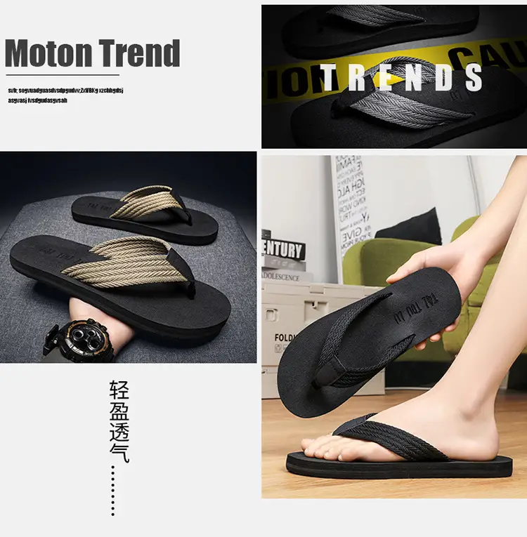 Summer men's plus size 45 flip flops 46 breathable beach shoes 47 non-slip 48 breathable sandals 49 plus size widened 50 — feature 2