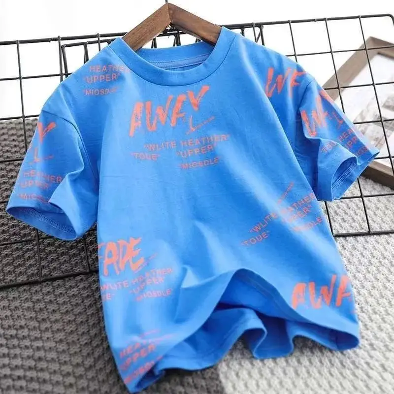 Yellow Printed Kids T-Shirt Summer Wear - Image 9