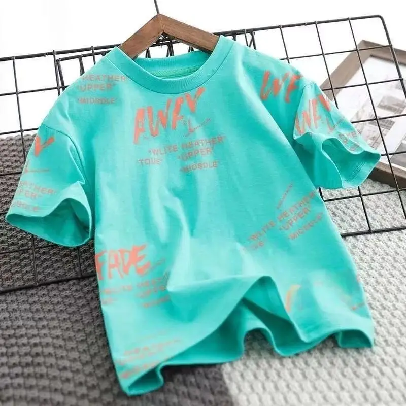 Yellow Printed Kids T-Shirt Summer Wear - Image 15