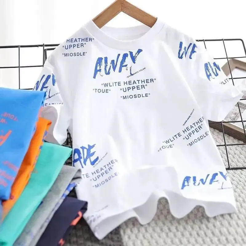 Yellow Printed Kids T-Shirt Summer Wear - Image 6
