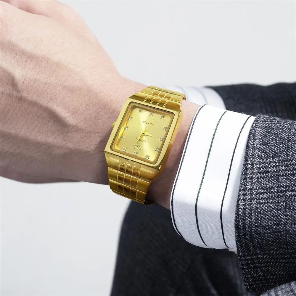 Luxury Gold Diamond Watch for Men Women - Image 7