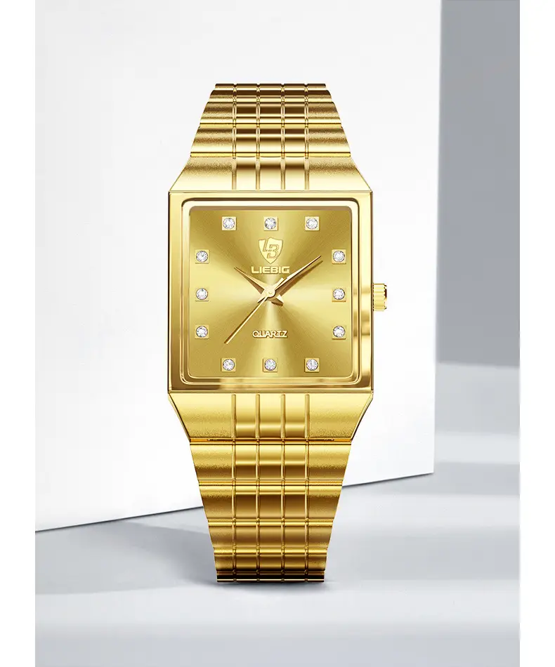 Luxury Gold Diamond Watch for Men Women — feature 7