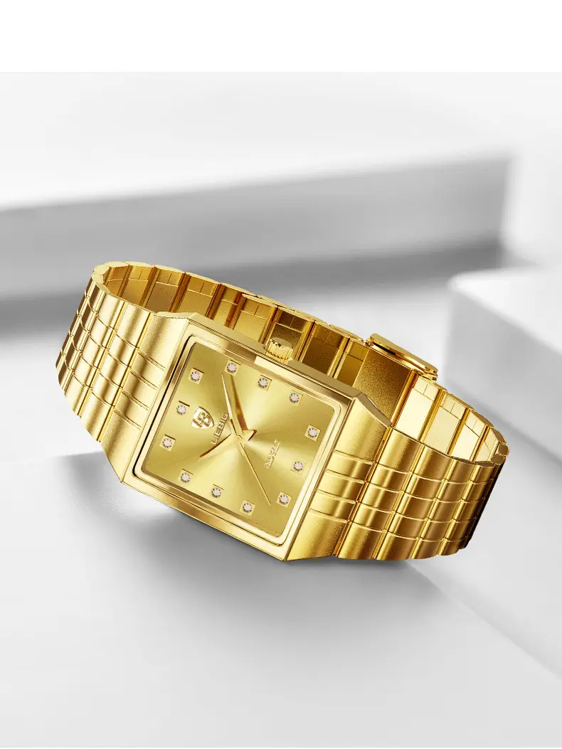 Luxury Gold Diamond Watch for Men Women — feature 8