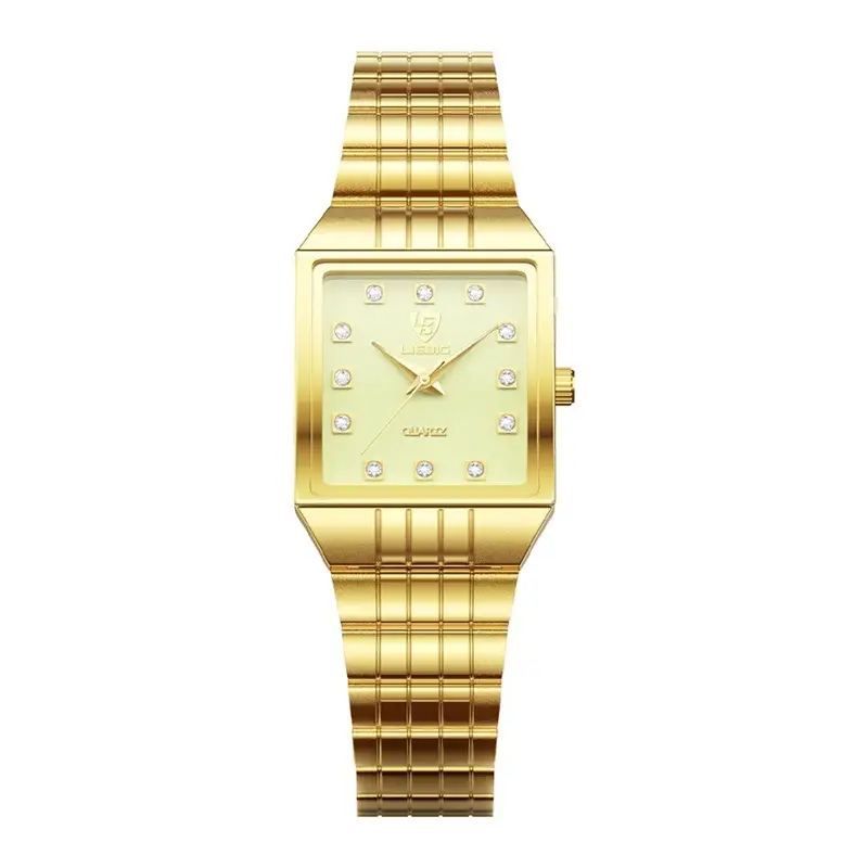 Luxury Gold Diamond Watch for Men Women - Image 4