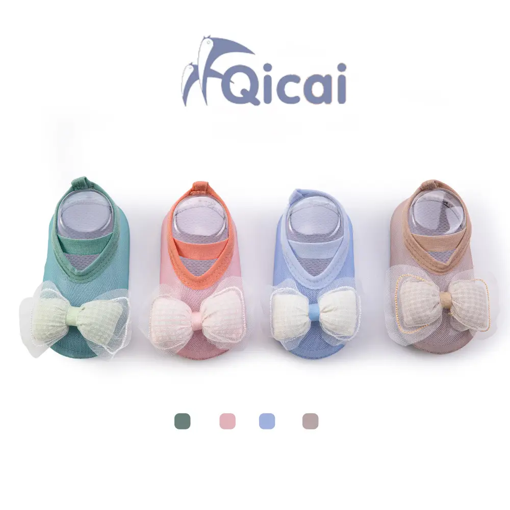 Non-Slip Soft-Soled Baby Floor Shoes with Bow - Image 8