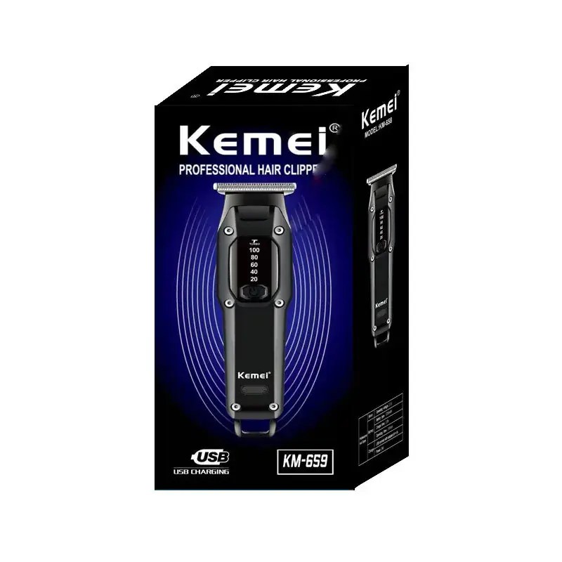 Professional Hair Clippers KM-659 with USB Charging