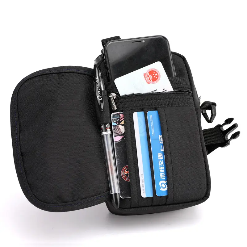 Men's Oxford Cloth Shoulder Bag Black Multifunctional - Image 8