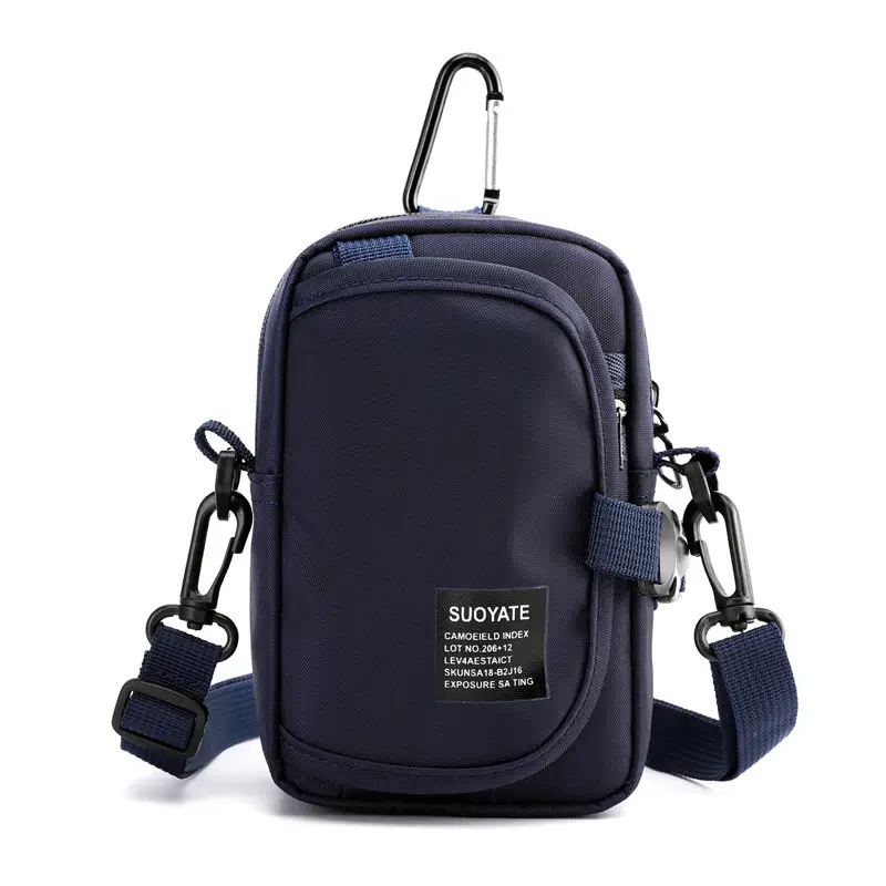 Men's Oxford Cloth Shoulder Bag Black Multifunctional - Image 3