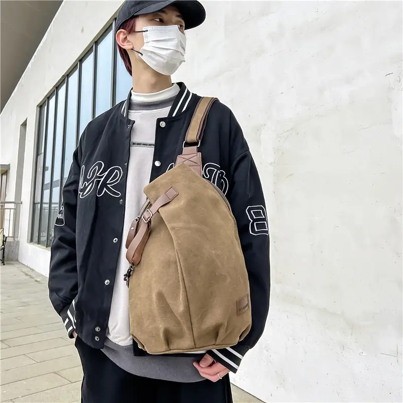 New Japanese Style Cycling Crossbody Bag, Fashionable and Versatile Chest Bag, Travel Casual Personality, Functional Street Trend Shoulder Bag - Image 4