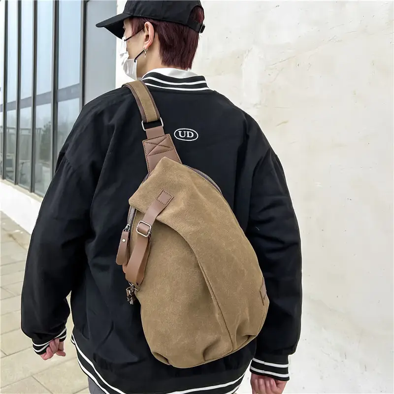 New Japanese Style Cycling Crossbody Bag, Fashionable and Versatile Chest Bag, Travel Casual Personality, Functional Street Trend Shoulder Bag - Image 6