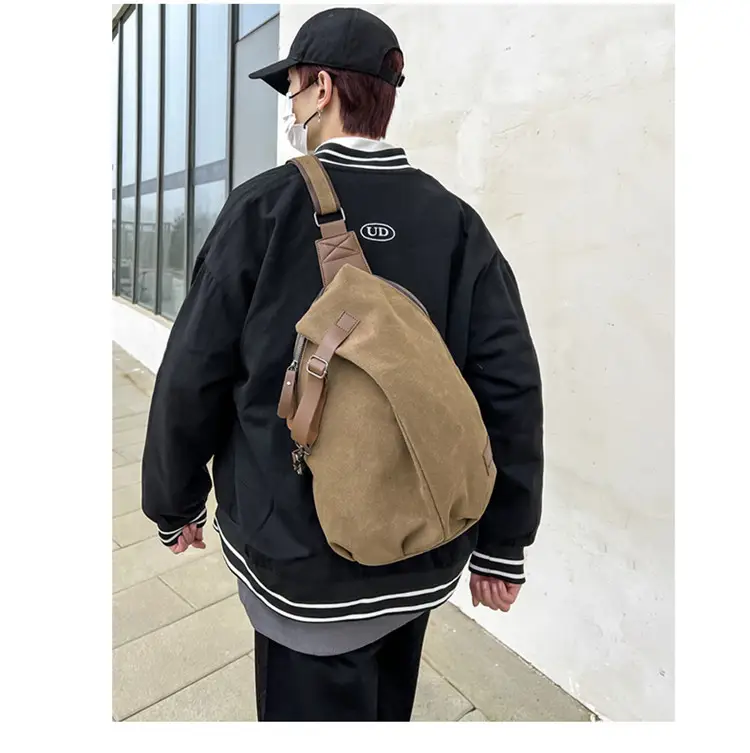 New Japanese Style Cycling Crossbody Bag, Fashionable and Versatile Chest Bag, Travel Casual Personality, Functional Street Trend Shoulder Bag — feature 2