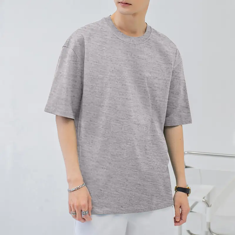 New Summer Pure Cotton Men T-Shirt Loose Fit Breathable - Image 6