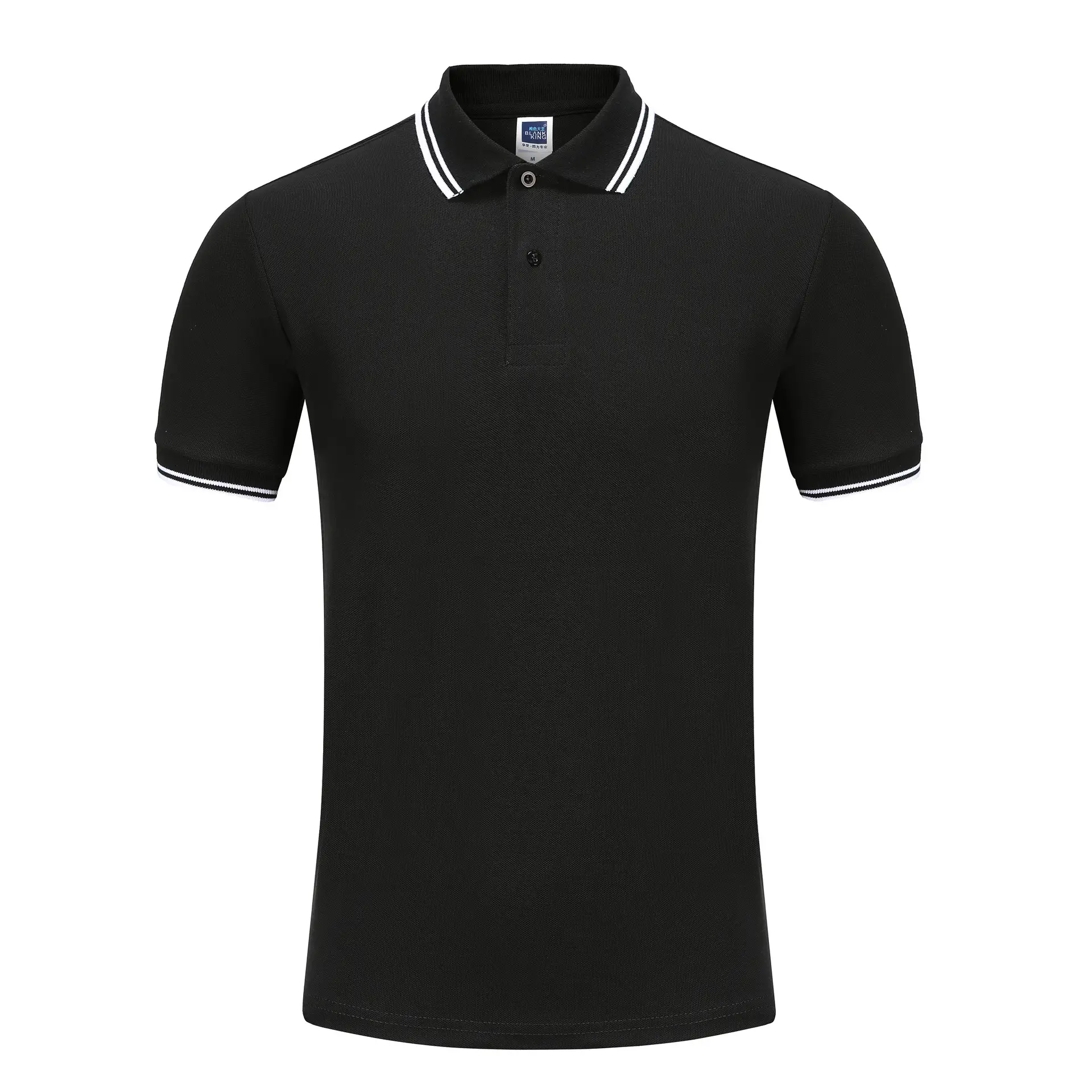 King 1AC Solid Color Short Sleeve Polo Collar Adult - Image 19