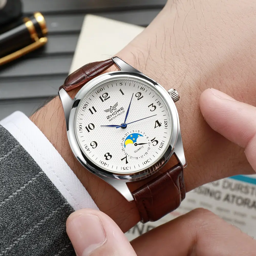 Men's Mechanical Watch Sun Moon Star Dial 35mm - Image 7