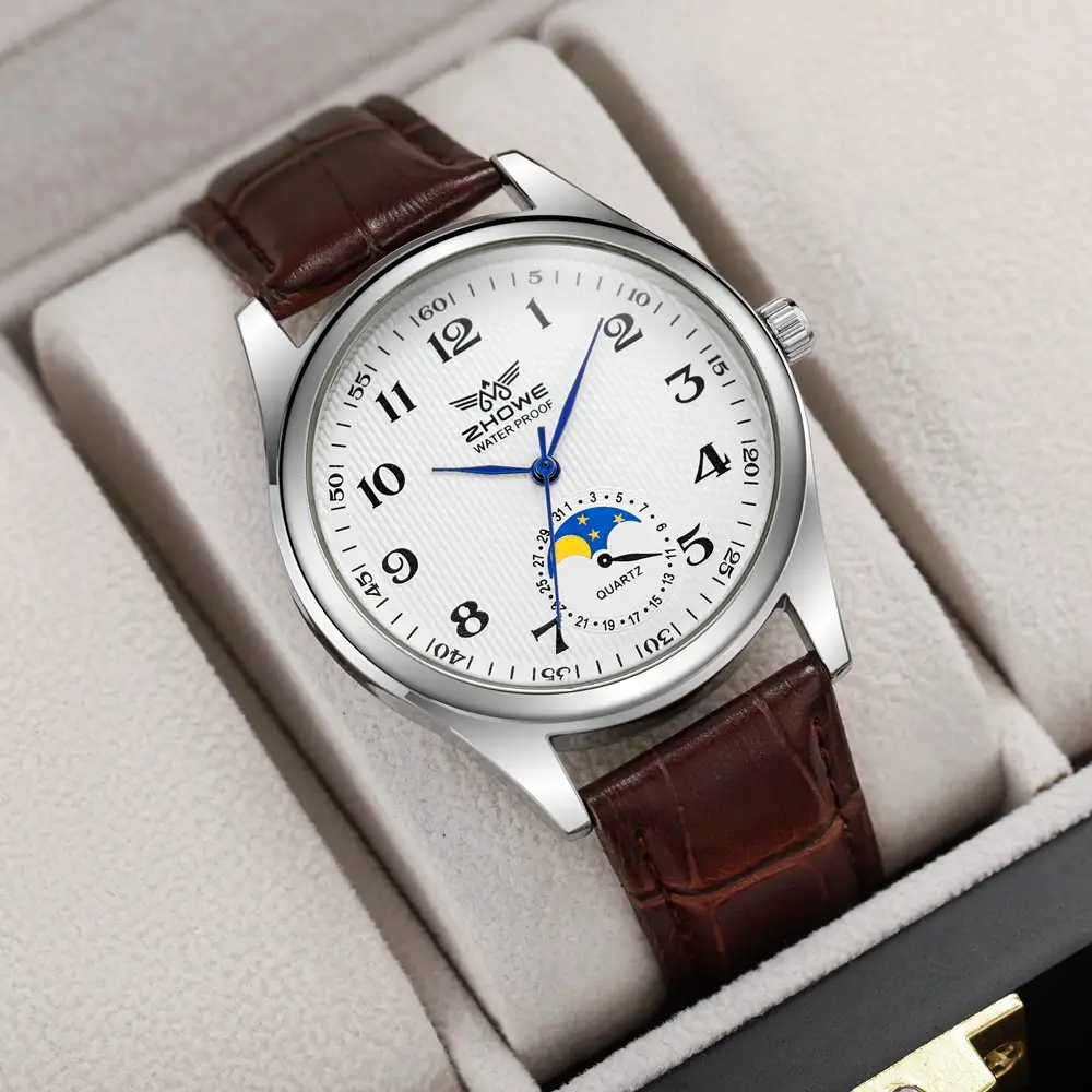 Men's Mechanical Watch Sun Moon Star Dial 35mm - Image 3
