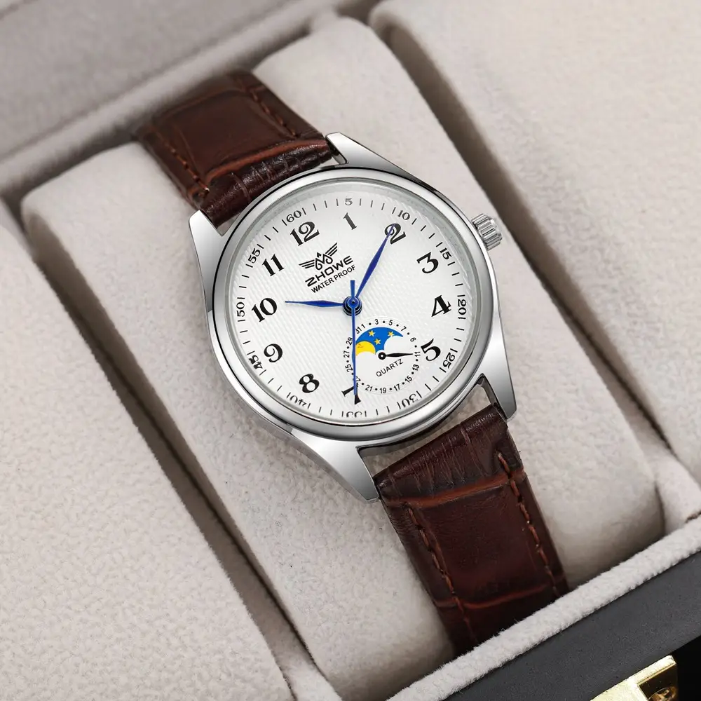 Men's Mechanical Watch Sun Moon Star Dial 35mm - Image 4
