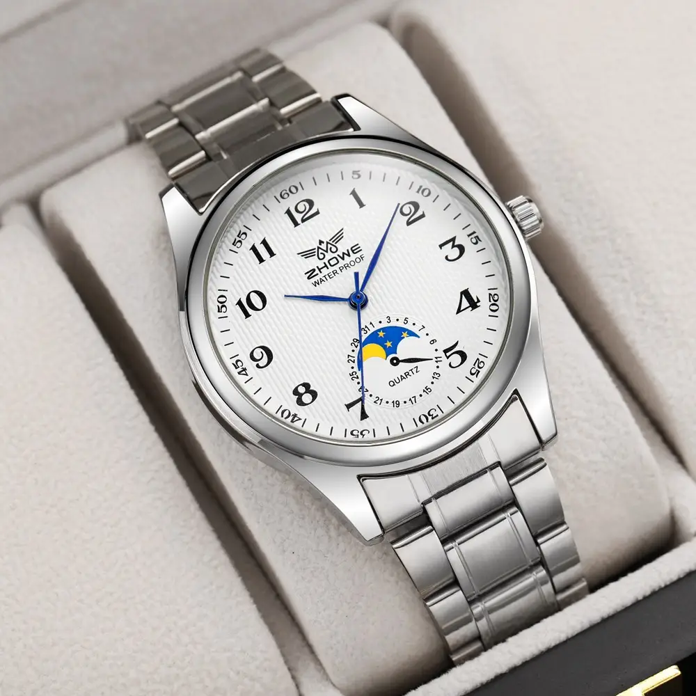 Men's Mechanical Watch Sun Moon Star Dial 35mm - Image 5