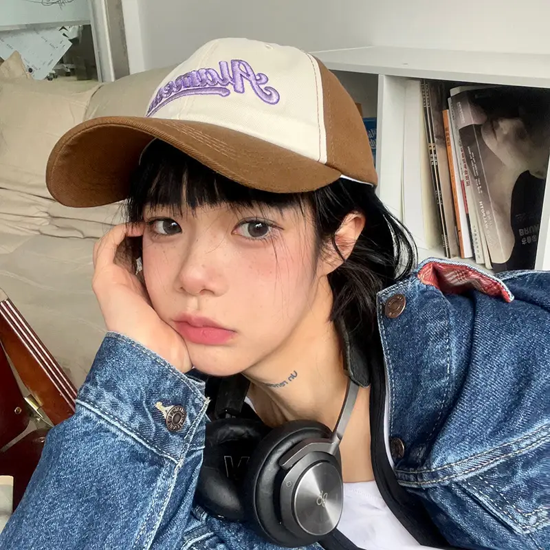 Women Korean Letter Embroidered Baseball Cap American Color - Image 5