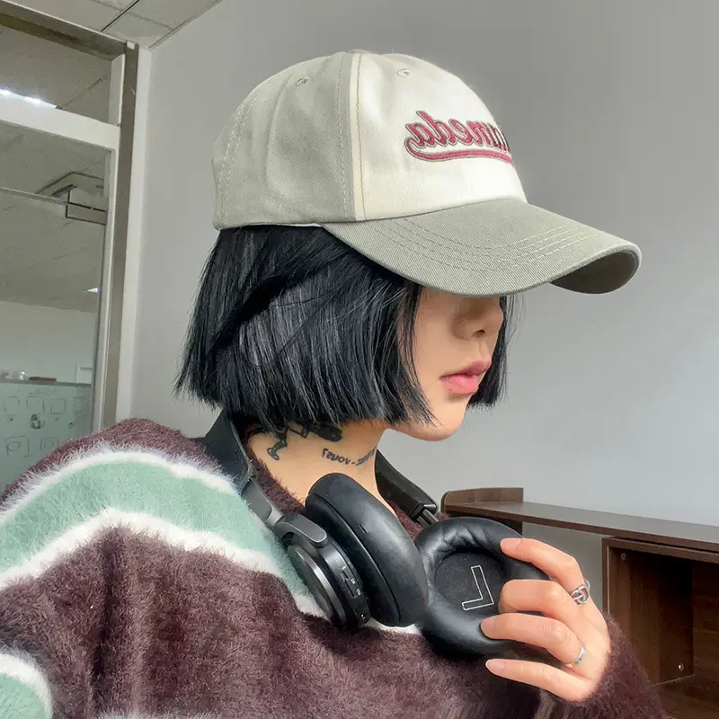 Women Korean Letter Embroidered Baseball Cap American Color - Image 7