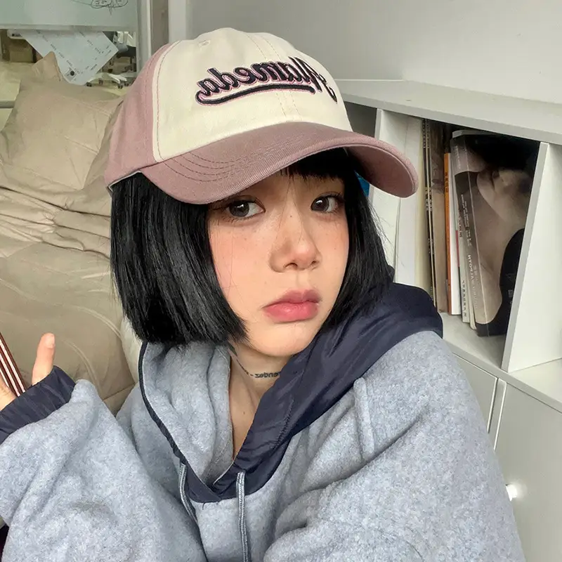Women Korean Letter Embroidered Baseball Cap American Color - Image 8