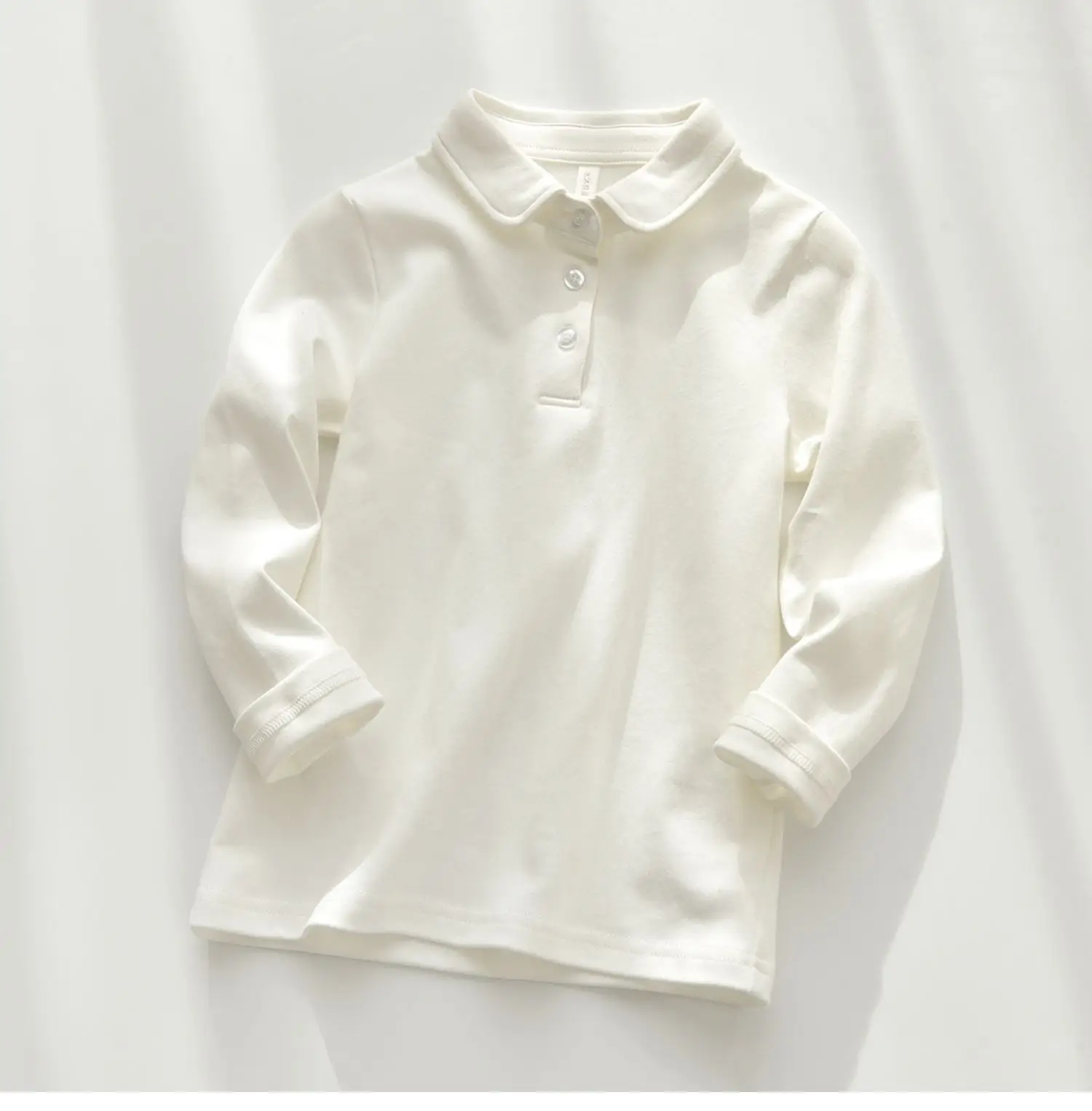 Children's Cotton Polo Shirt Solid Color Spring Autumn — feature 29