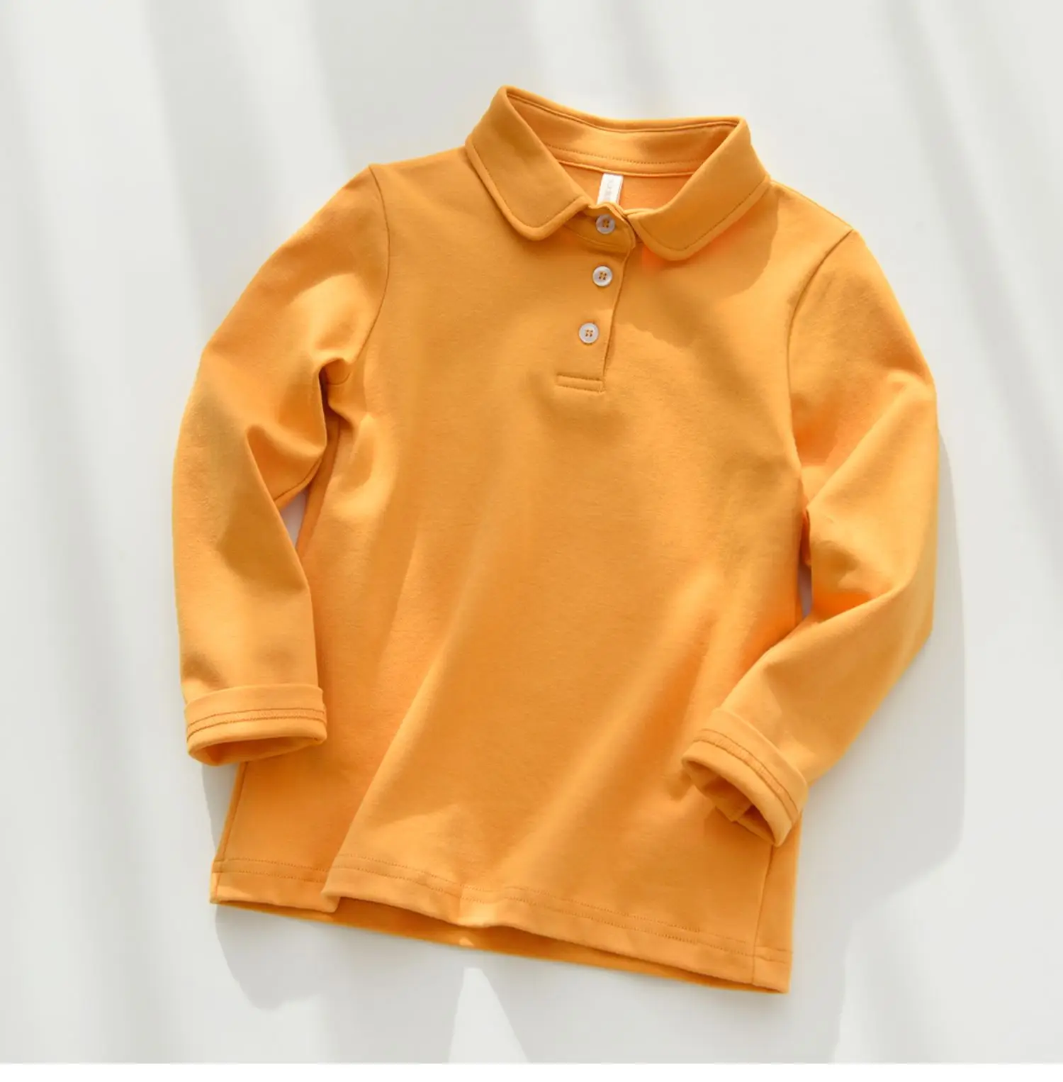 Children's Cotton Polo Shirt Solid Color Spring Autumn — feature 30
