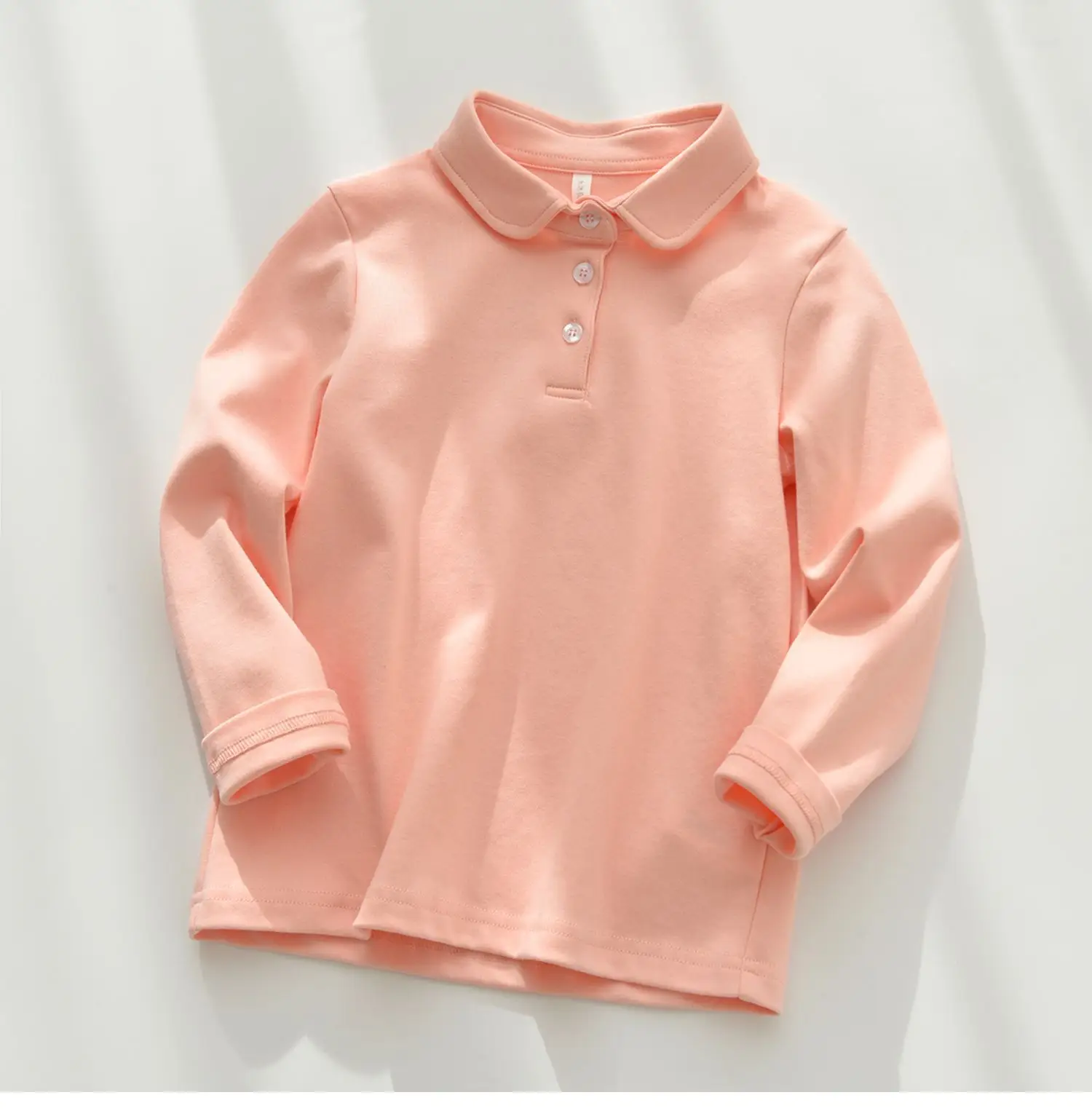 Children's Cotton Polo Shirt Solid Color Spring Autumn — feature 32