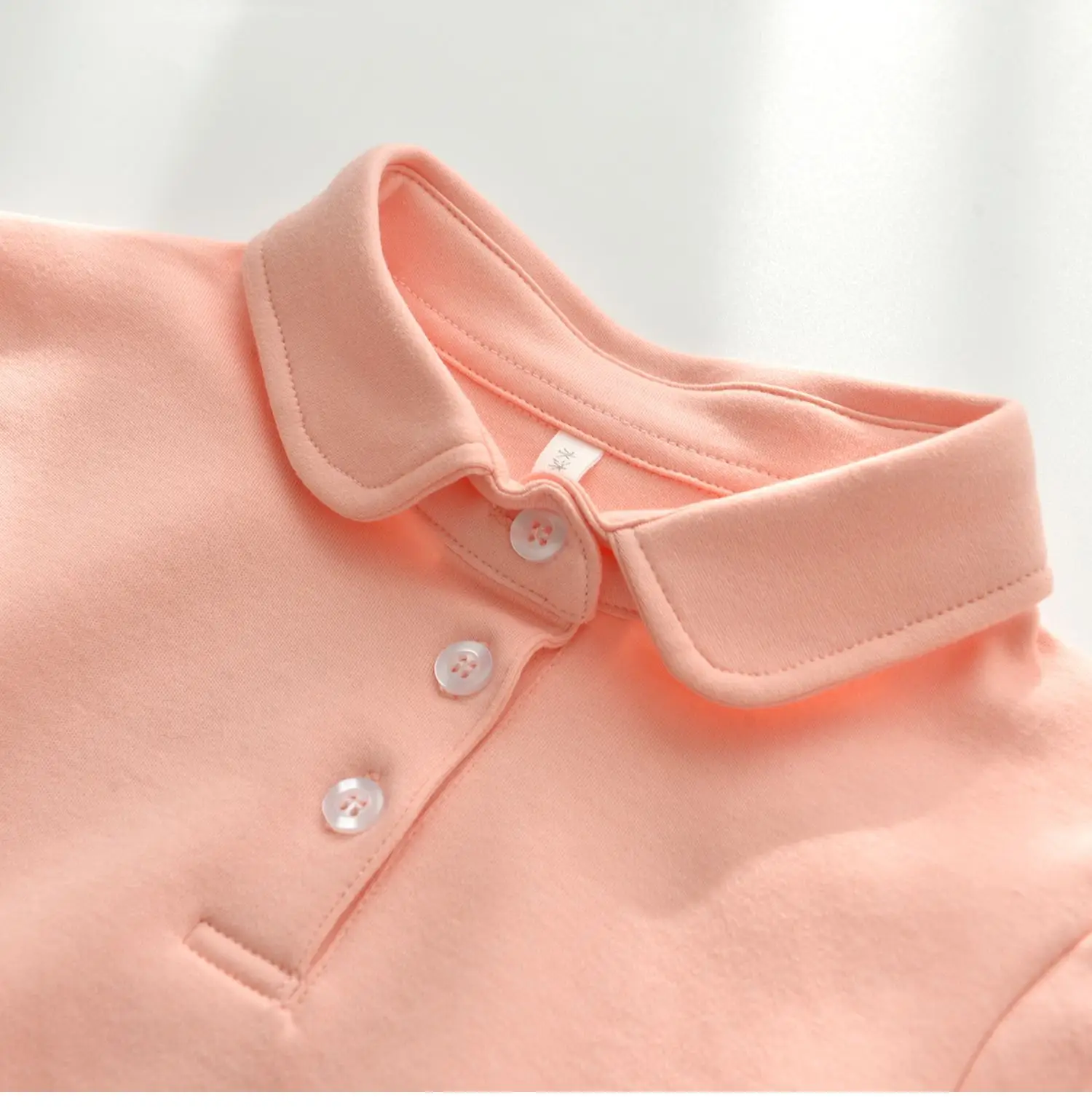 Children's Cotton Polo Shirt Solid Color Spring Autumn — feature 33
