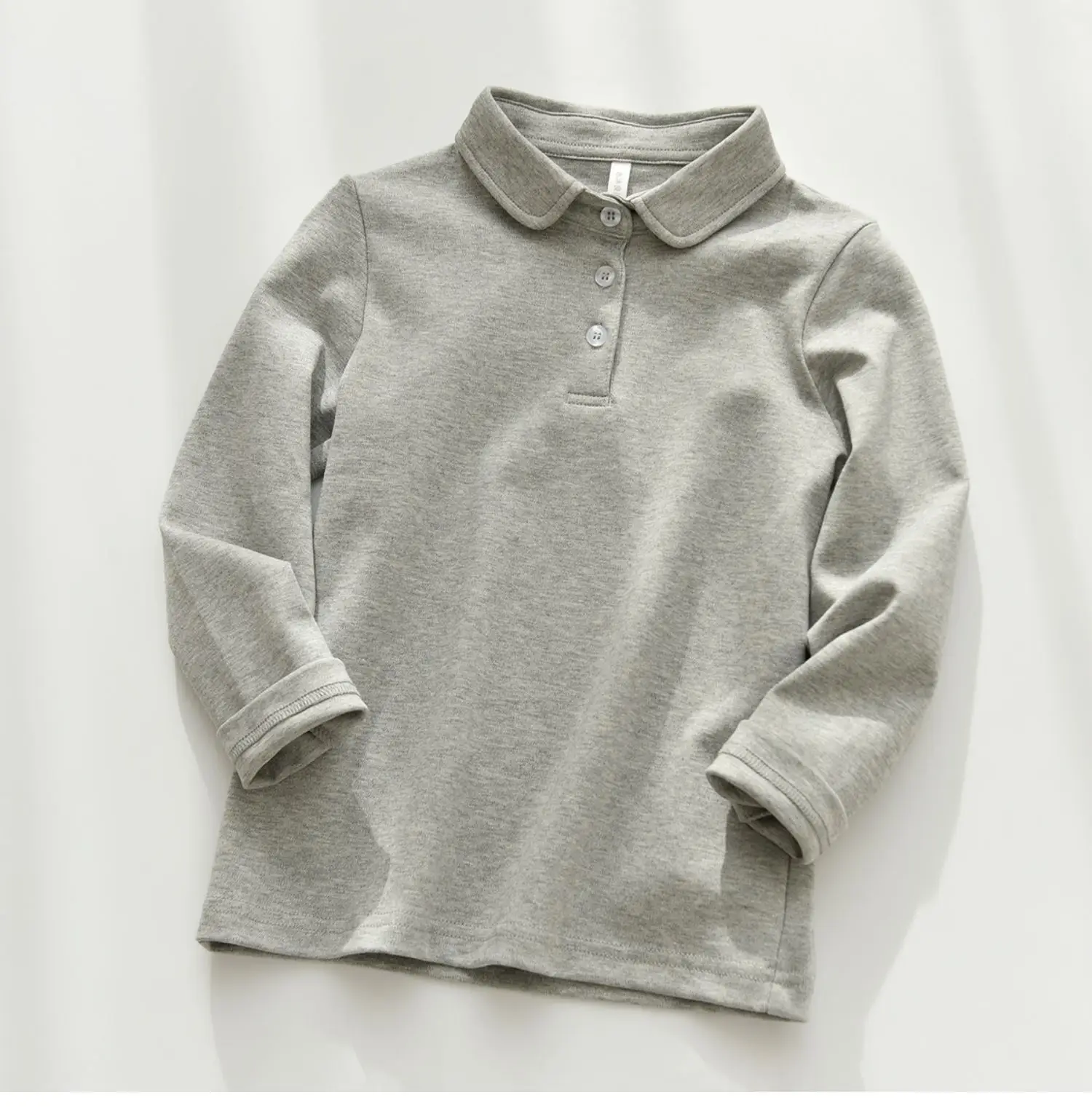 Children's Cotton Polo Shirt Solid Color Spring Autumn — feature 34