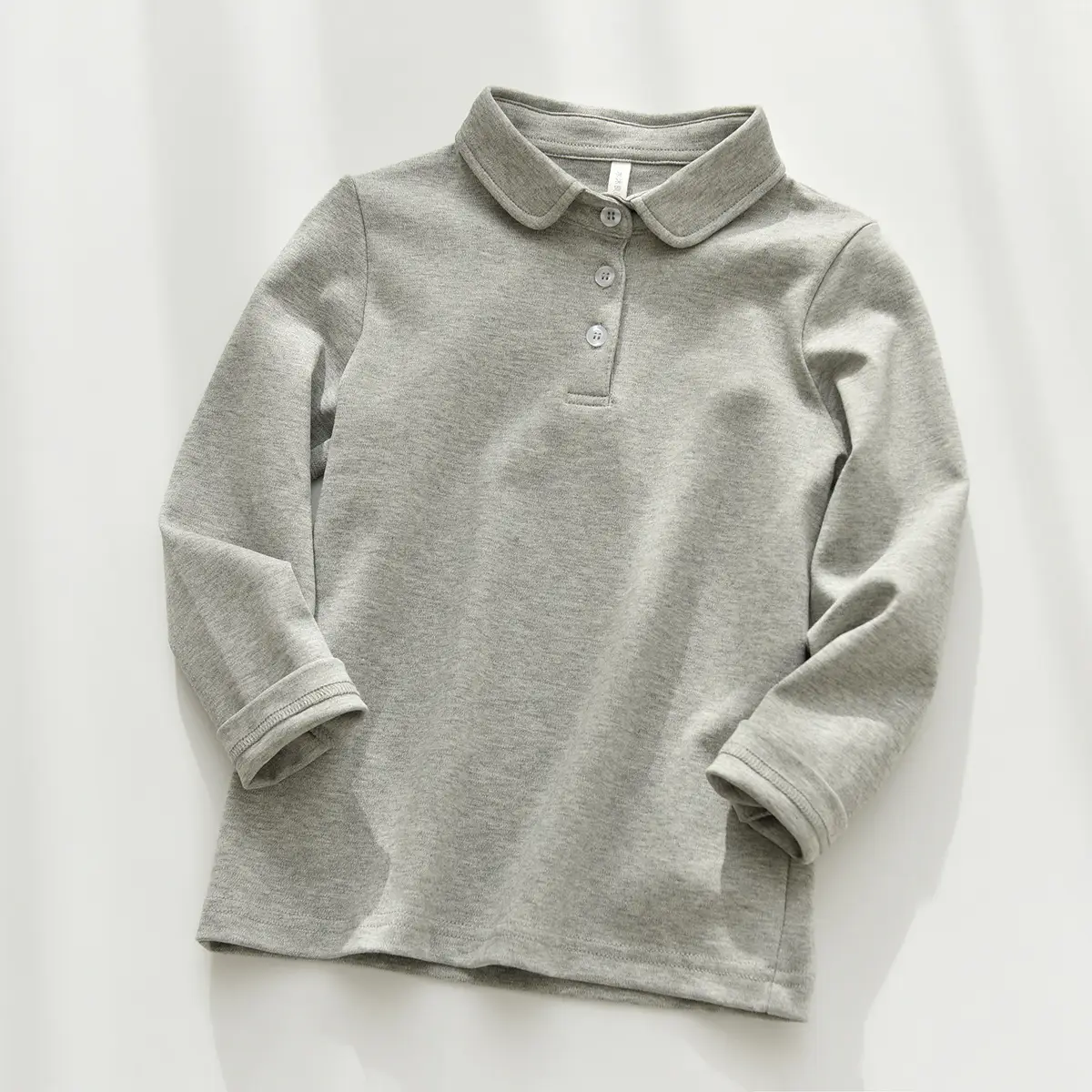 Children's Cotton Polo Shirt Solid Color Spring Autumn - Image 4