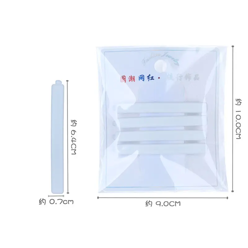 Nurse Hat Side Clips 6.5 White Steel Clip
