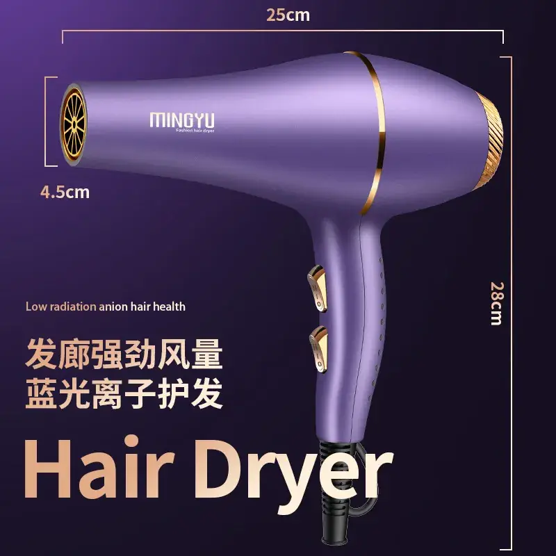 Blue Light Hair Dryer with Strong Wind & Hot Cold Function - Image 5