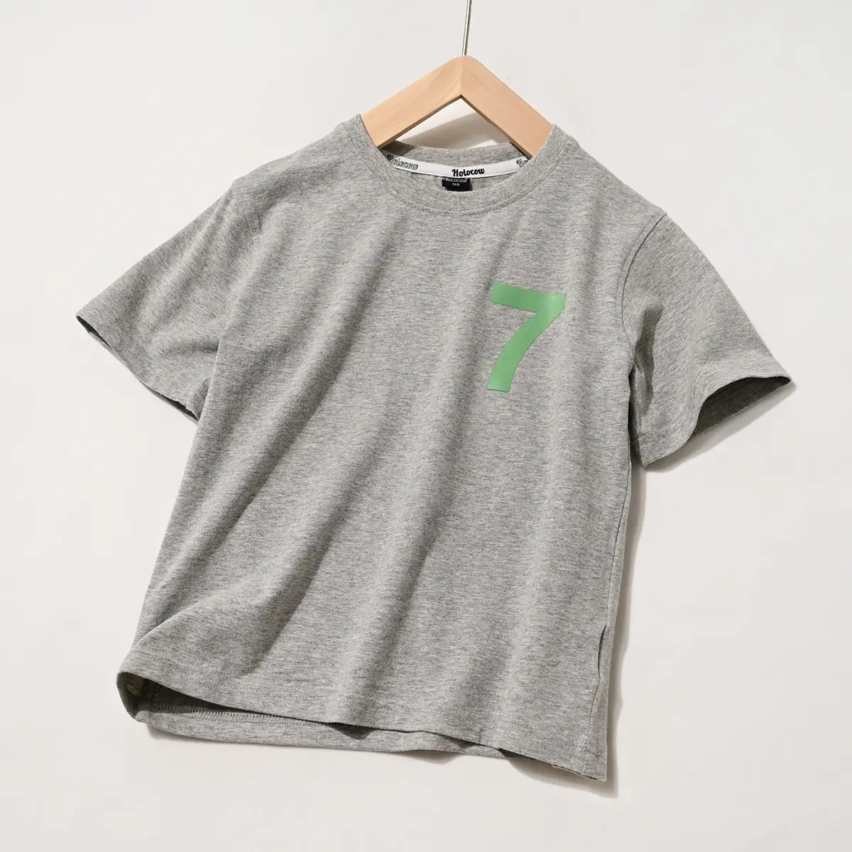 Children Cotton T-Shirt Brown Green 7 Print Loose Summer