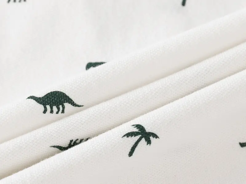Children's White Bird Print Polo Shirt Summer 2023 — feature 12