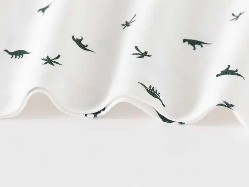 Children's White Bird Print Polo Shirt Summer 2023 — feature 9