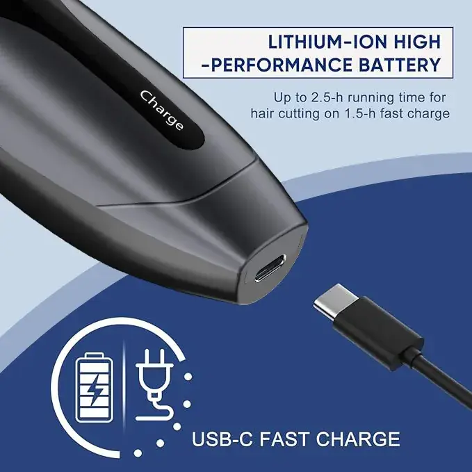 Rechargeable Electric Hair Clipper Shaver Silent Household Use - Image 8